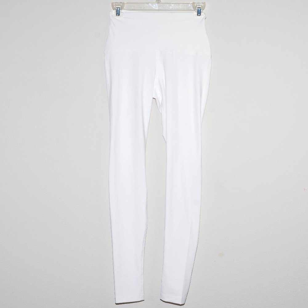 Montiel Women's White Full Length Yoga Athletic Leggings S(4-6)
